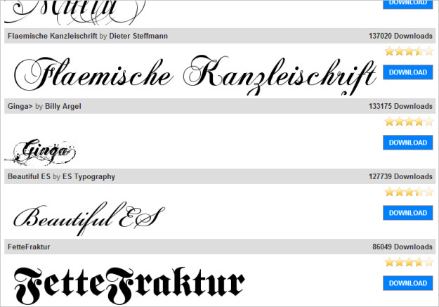 Klicken Sie zu schriftarten-fonts.de